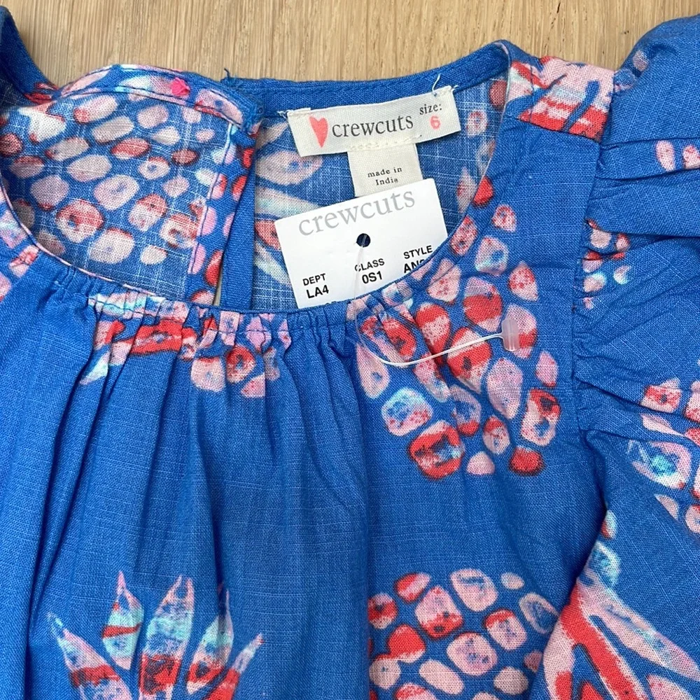 Crew cuts pineapple dress girls size 6 - Picture 2 of 3